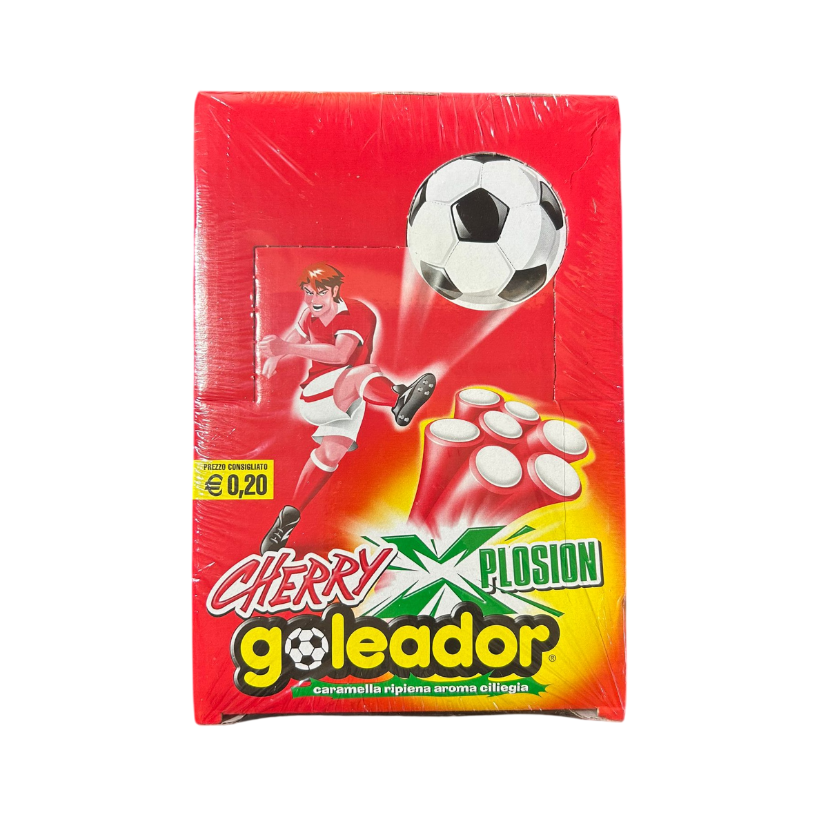 Goleador Cherry Xplosion Caramelos Rellenos Sabor Cereza x150
