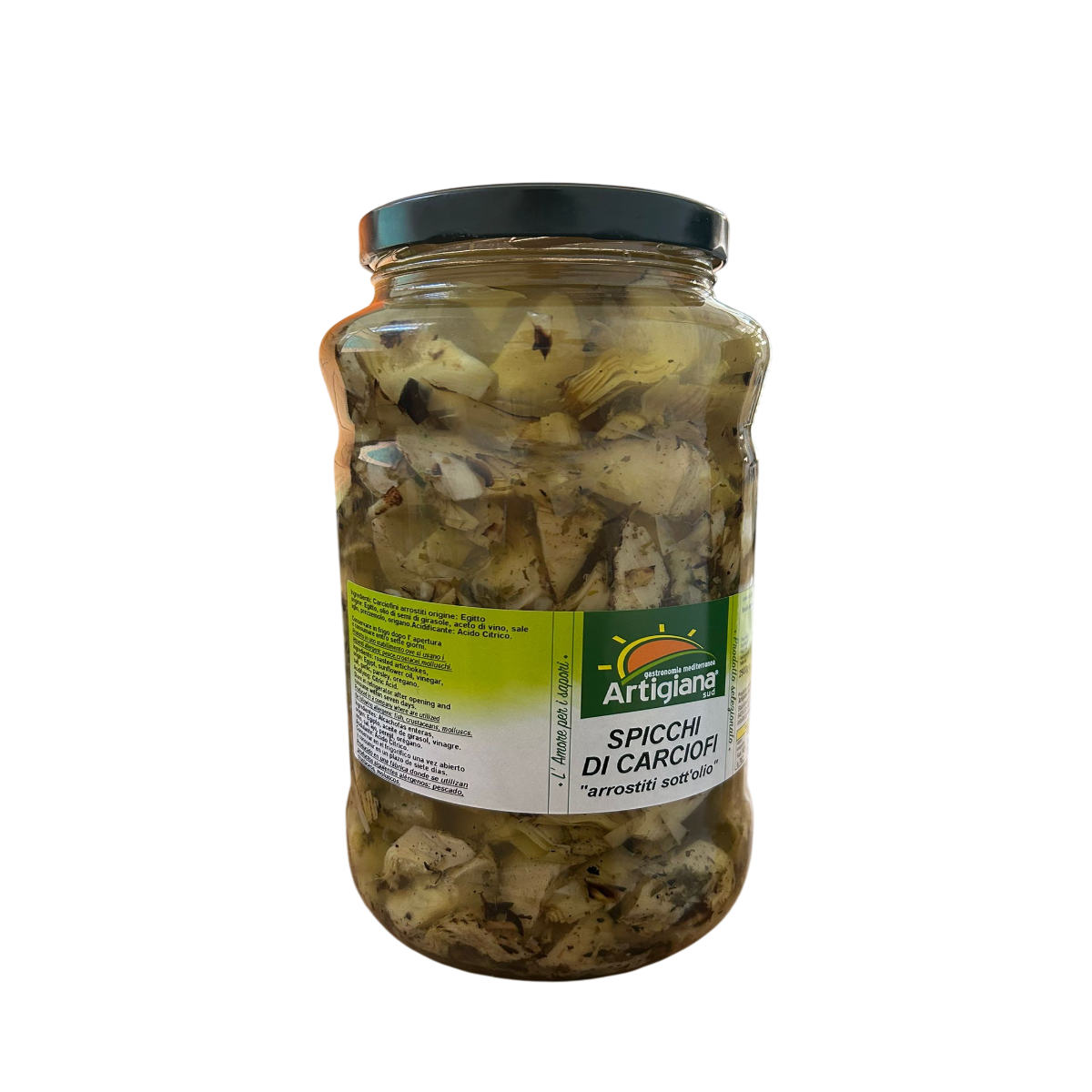 Artigiana Sud Quartiers d'artichauts rôtis à l'huile 2900 g