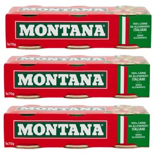 Montana Carne Magra in Gelatina 3 x 70 Gr._0
