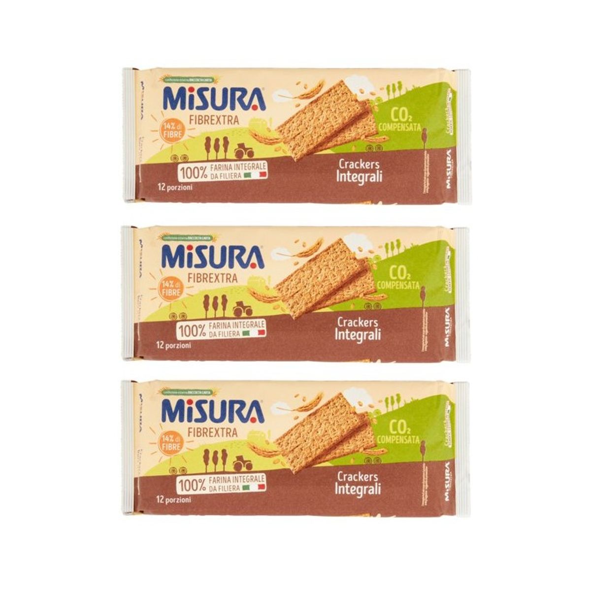 Misura Fibrextra Galletas Integrales con Maíz Inflado y Centeno 360 Gr.