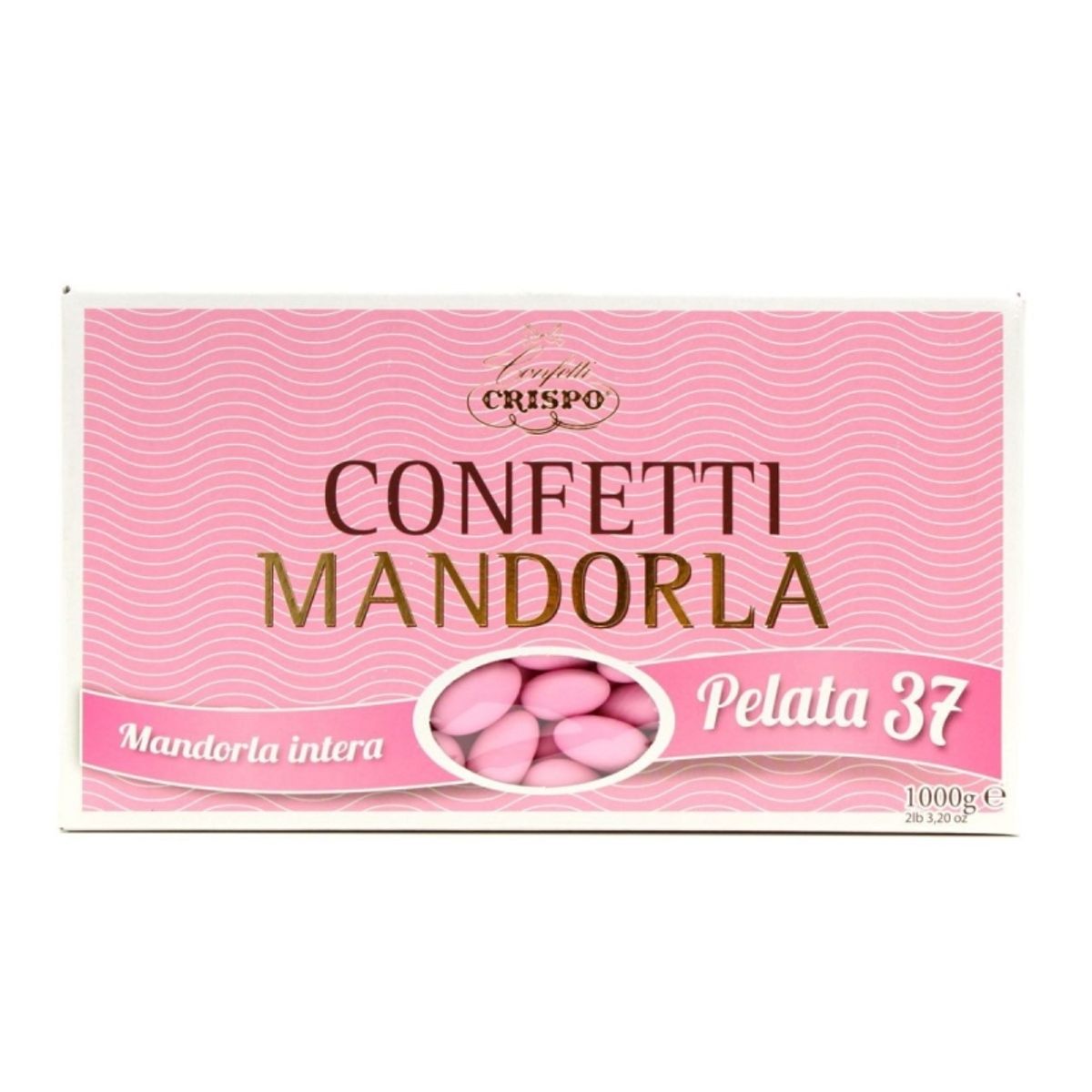 Crispo-Dragees mit ganzen geschälten rosa Mandeln 37 1 kg.