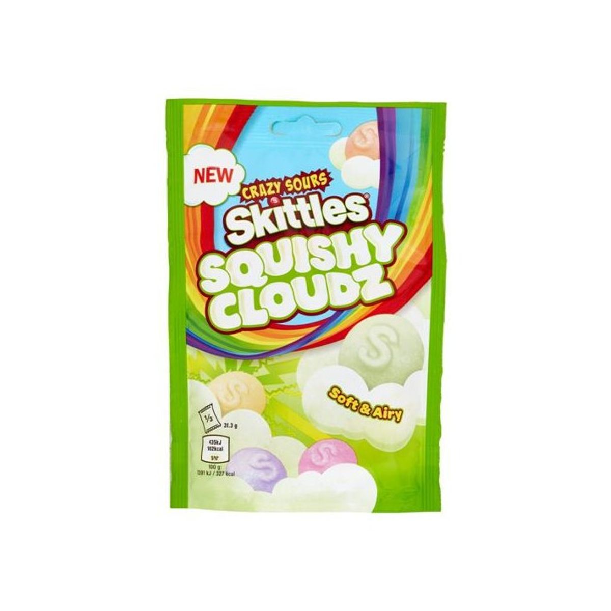 Skittles Squishy Cloudz Crazy Sours 94 gr.