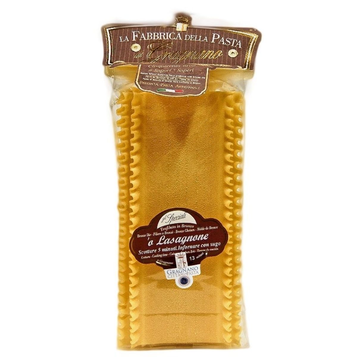 La Fabbrica della Pasta di Gragnano "Lasagnone" Pasta di Gragnano IGP 500 Gr.