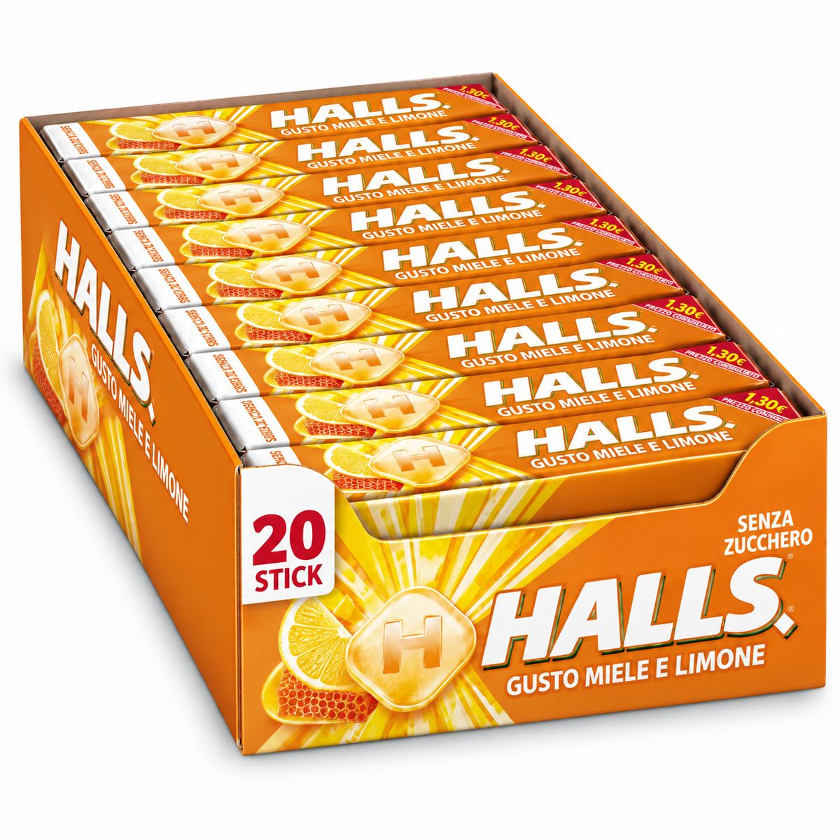 Halls Miel et Citron Sans Sucre 20x32g