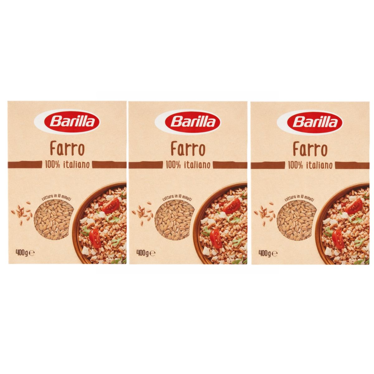 Barilla 100% Épeautre italien 400g - 3 pièces