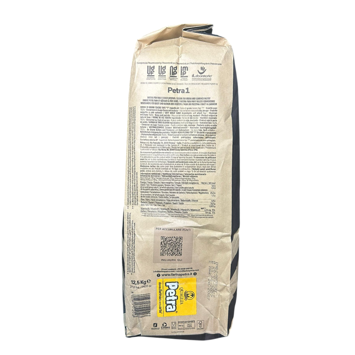 Molino Quaglia Farina Petra 1 Kg. 12,5