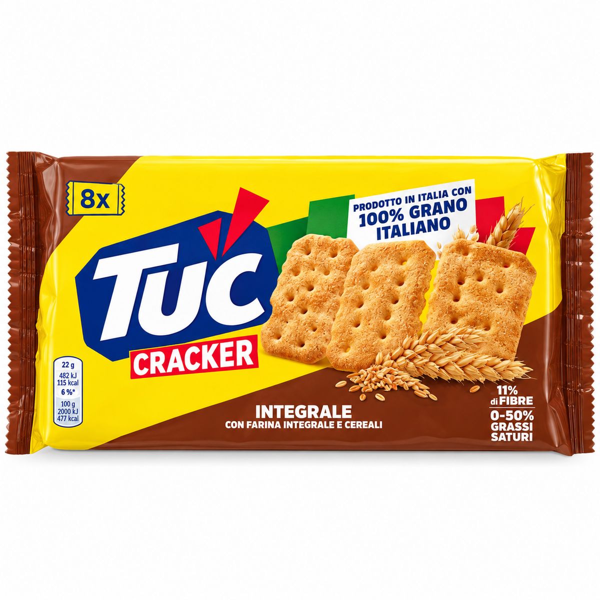 TUC Cracker Integrale 8 × 33,3 g – 267 g