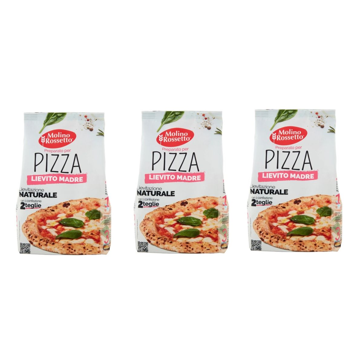 Préparation pour pizza Molino Rossetto avec levure mère 750 gr.