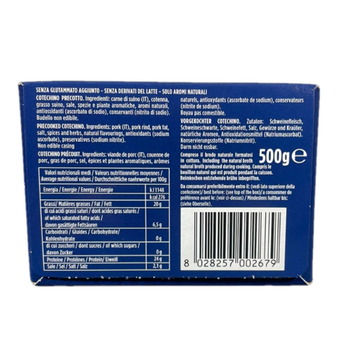 FINI 100 % italienischer Cotechino 500 g