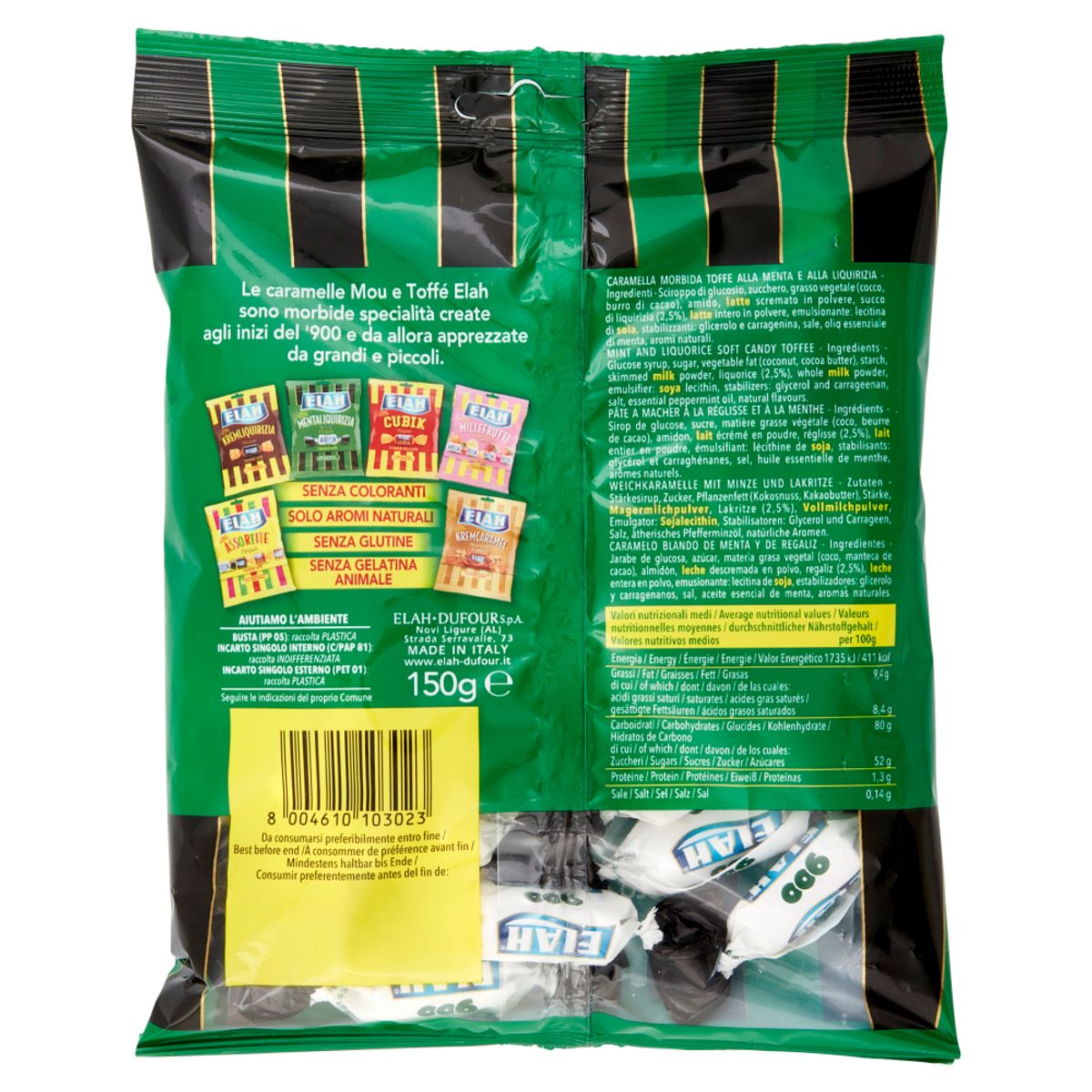 Elah Mentalliquorice Candies 900 150 Gr.