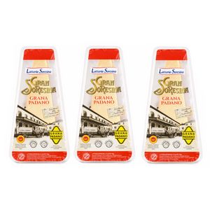Latteria Soresina Grana Padano DOP 200 g – Formaggio Italiano a Denominazione di Origine Protetta_0