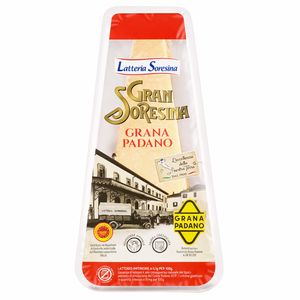 Latteria Soresina Grana Padano DOP 200 g – Formaggio Italiano a Denominazione di Origine Protetta