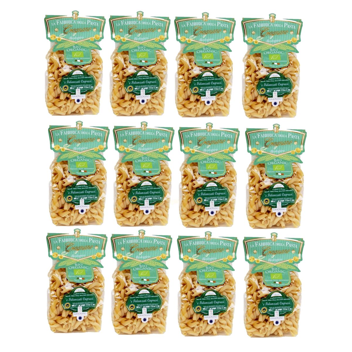 La Fabbrica della Pasta di Gragnano "Fidanzati capresi BIO" Pasta di Gragnano IGP 500 Gr.