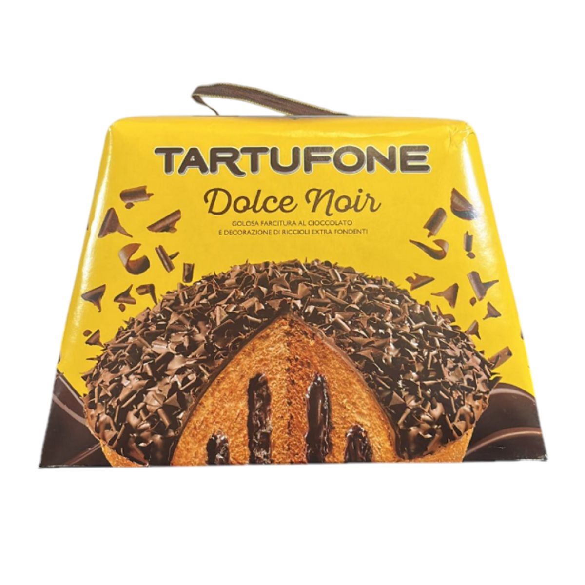 Bauli Tartufone Dolce Noir 650g – Soft Christmas cake with a delicious chocolate filling and extra dark curls