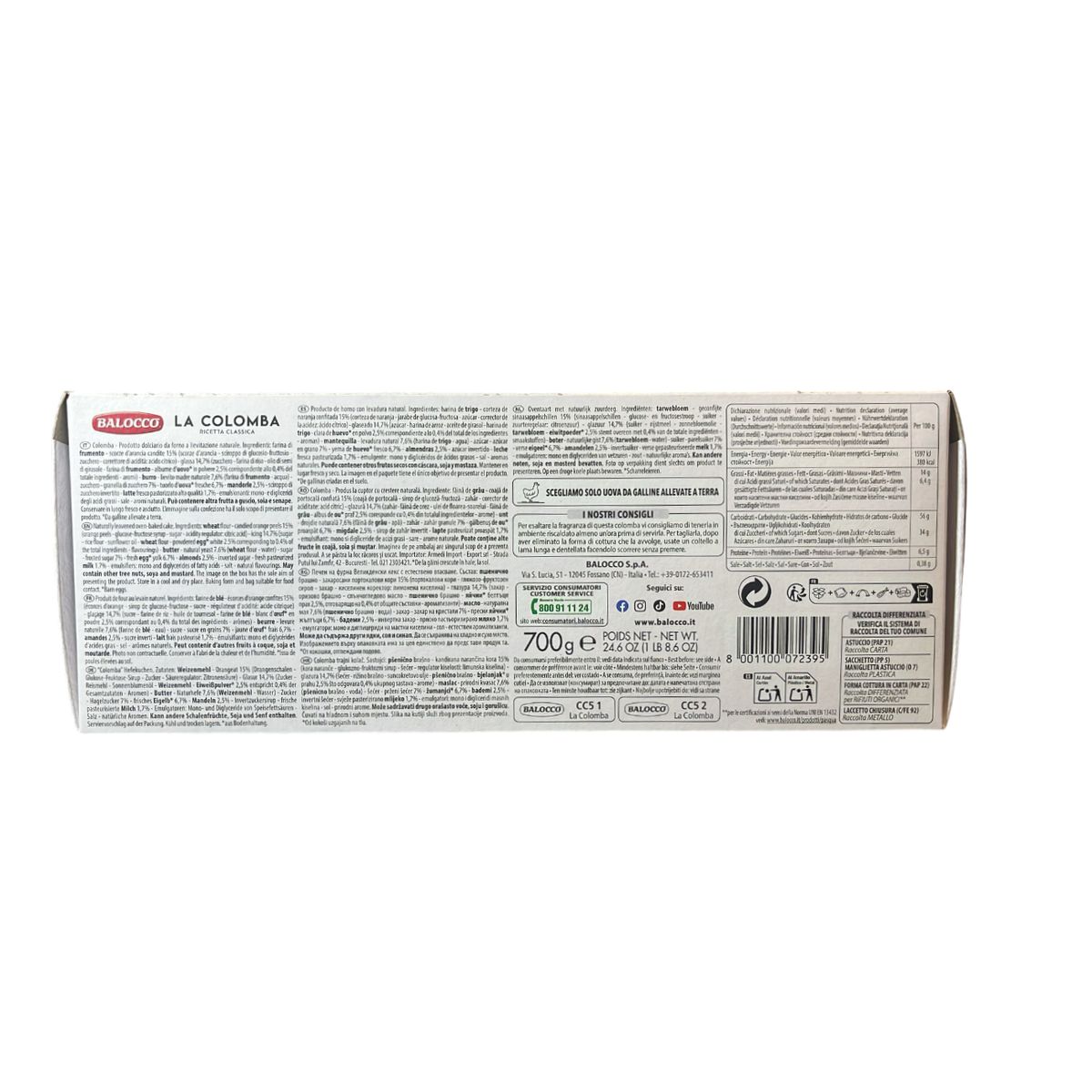 BALOCCO Classic Colomba 700 g