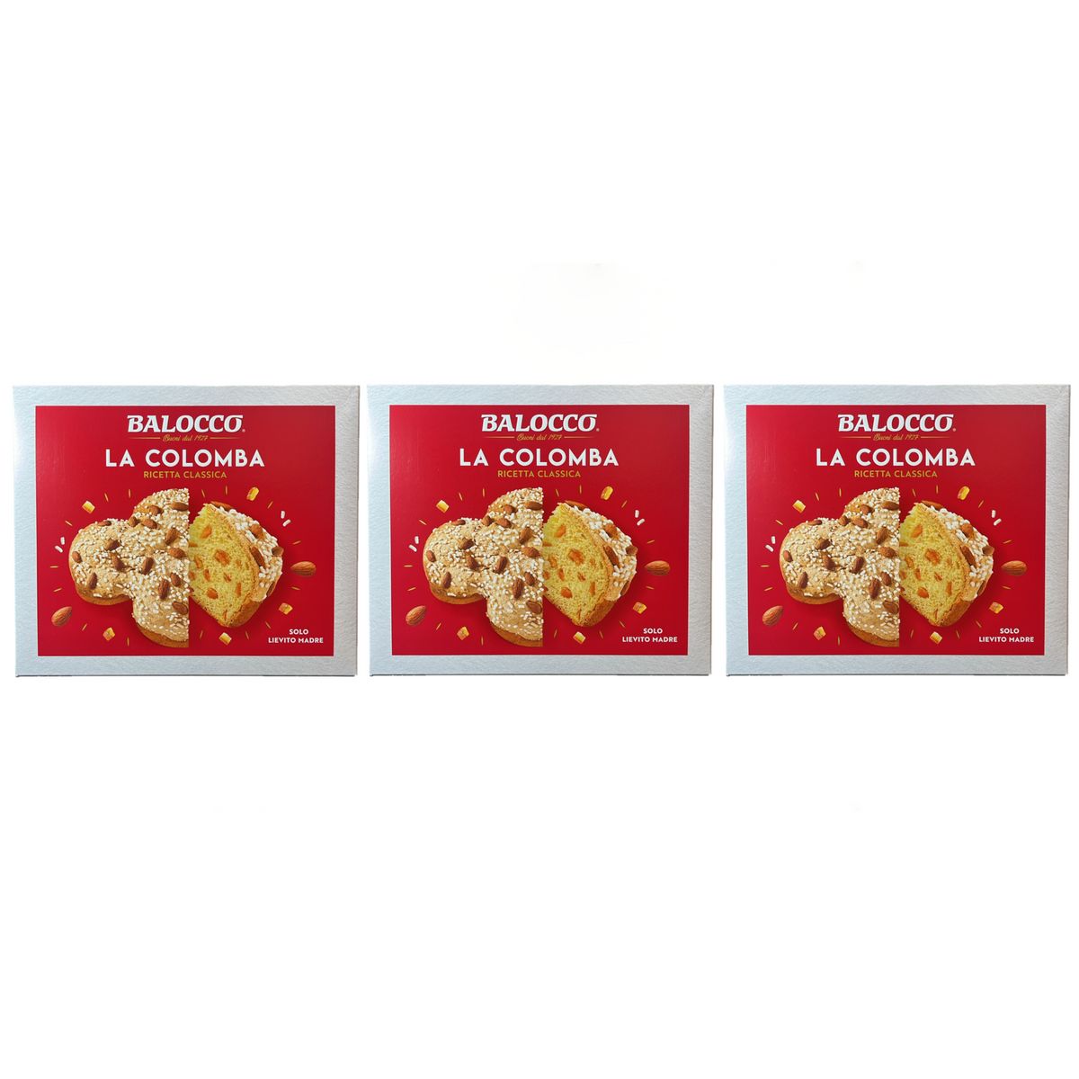 BALOCCO Classic Colomba 700 g - 3 pièces
