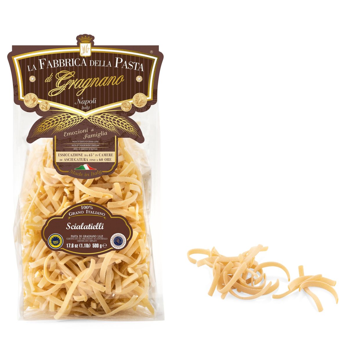 La Fabbrica della Pasta di Gragnano "Scialatielli" Pasta di Gragnano IGP 500 Gr.