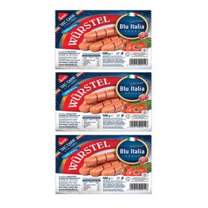 Blaue italienische Frankfurter 100 Gr. _0