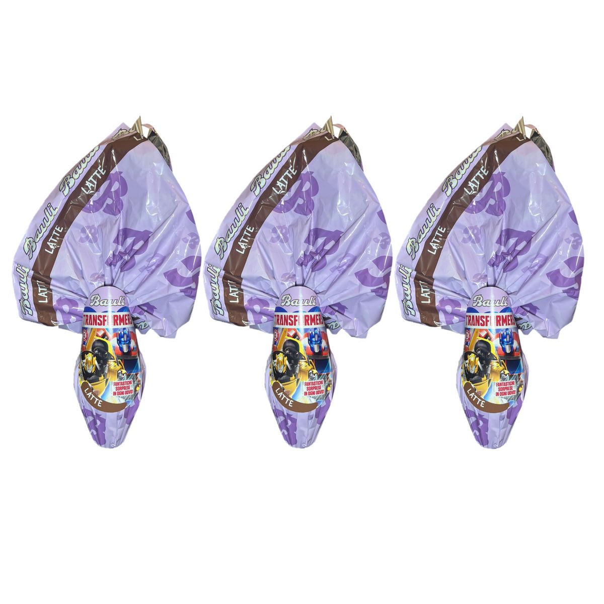 Bauli Uovo Transformes Cioccolato Al Latte 220 Gr - 3 Pezzi