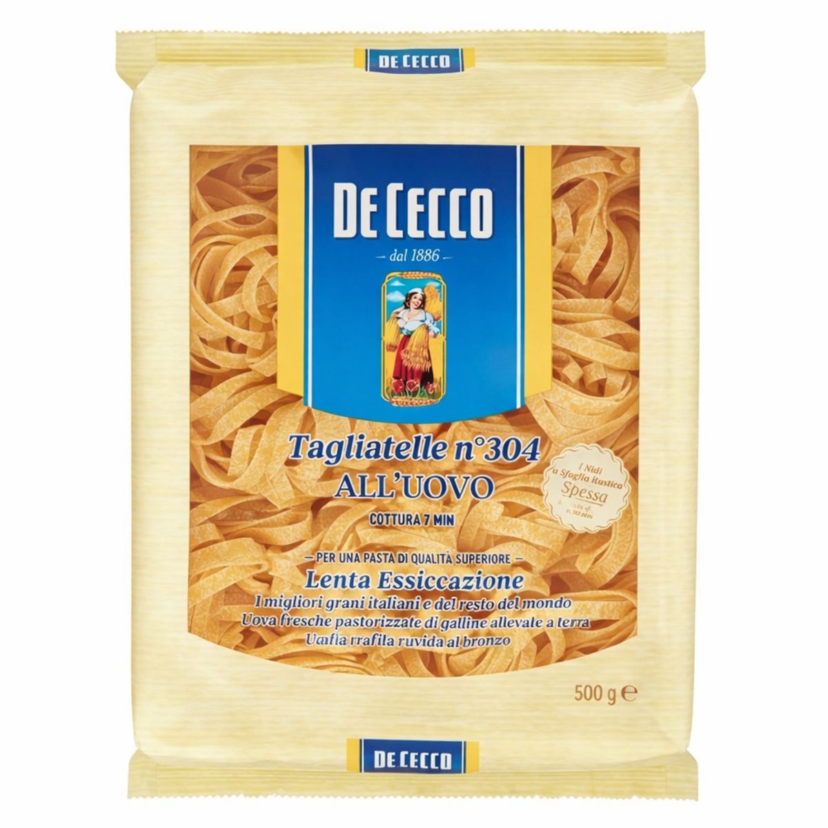 De Cecco Tagliatelle all'uovo  n° 304 500 Gr.