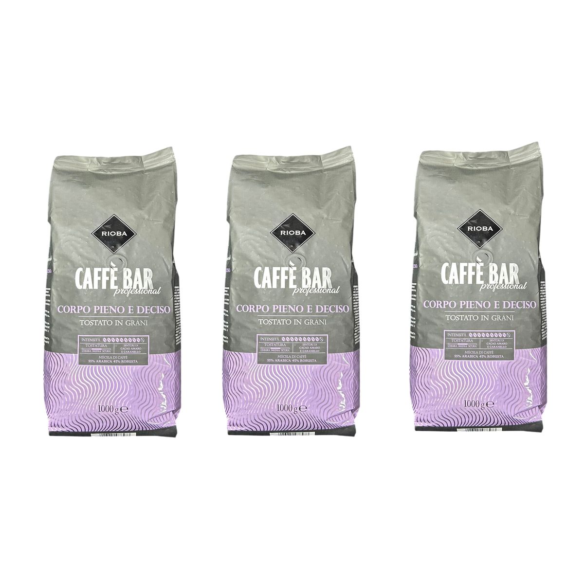 Rioba Caffè Bar Vollmundig und Stark 1 kg - 3 Stück