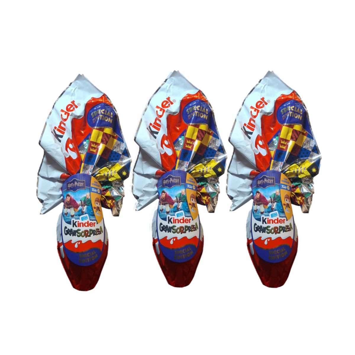 Kinder Uovo Special Edition Harry Potter 220 Gr - 3 Pezzi