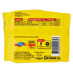 Tigre avec tranches d'Emmental suisse originales 7 x 20 g (140 gr.)_1