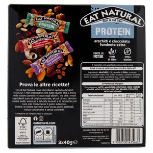 Eat Natural Protein Arachidi e Cioccolato Fondente Extra 3 x 40 Gr._1
