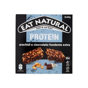Eat Natural Protein Arachidi e Cioccolato Fondente Extra 3 x 40 Gr.