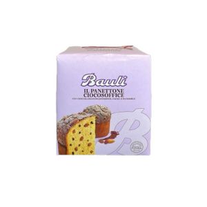 Bauli Il Panettone Ciocosoft 750g – Extra Dark Chocolate Panettone with Cocoa and Almonds | Italian Christmas Cake