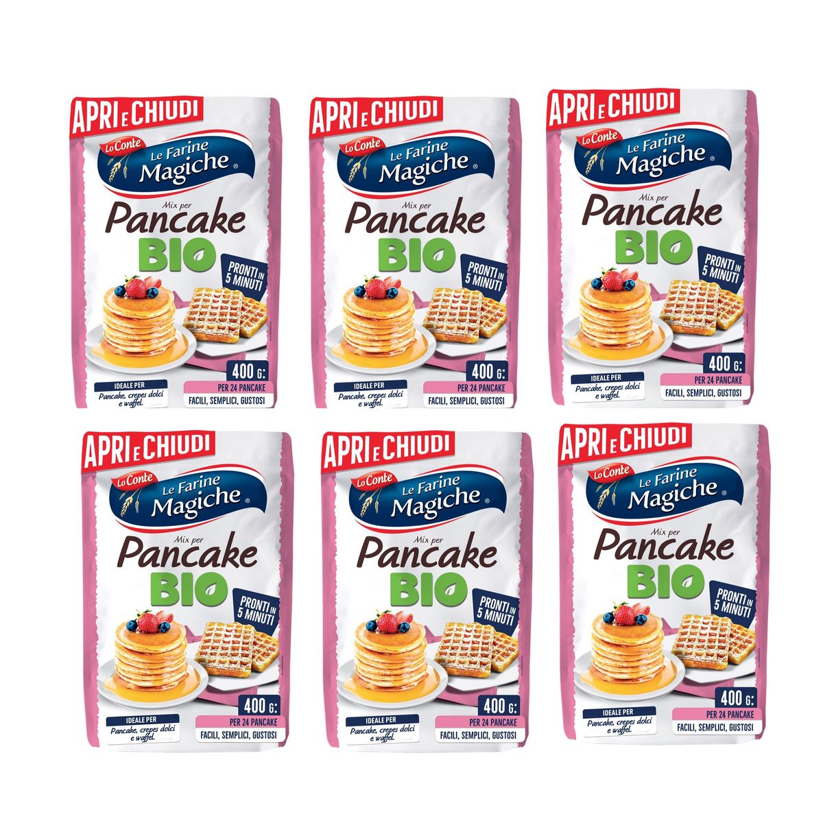 Le Farine Magiche Mix per Pancake Bio 400 Gr.