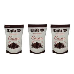 Emilia Bitter Cocoa Powder 1 kg – Gluten Free – Resealable Bag by Zaini Milano_0