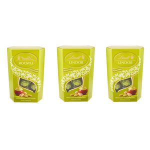 Lindt Lindor Pistazien Cornet 200g – Zartschmelzende Schokoladentrüffel mit Cremiger Pistazienfüllung, Schweizer Genuss Pur_0
