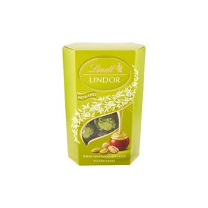 Lindt Lindor Pistazien Cornet 200g – Zartschmelzende Schokoladentrüffel mit Cremiger Pistazienfüllung, Schweizer Genuss Pur