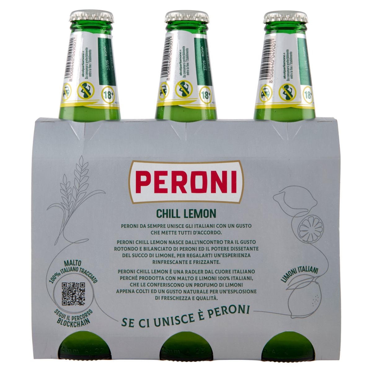 Cerveza Peroni Chill Limón 3 x 33 cl