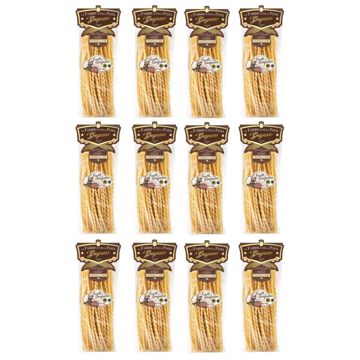 La Fabbrica della Pasta di Gragnano "Fusilli di Gragnano lavorati a mano" Pasta di Gragnano IGP 500 Gr.