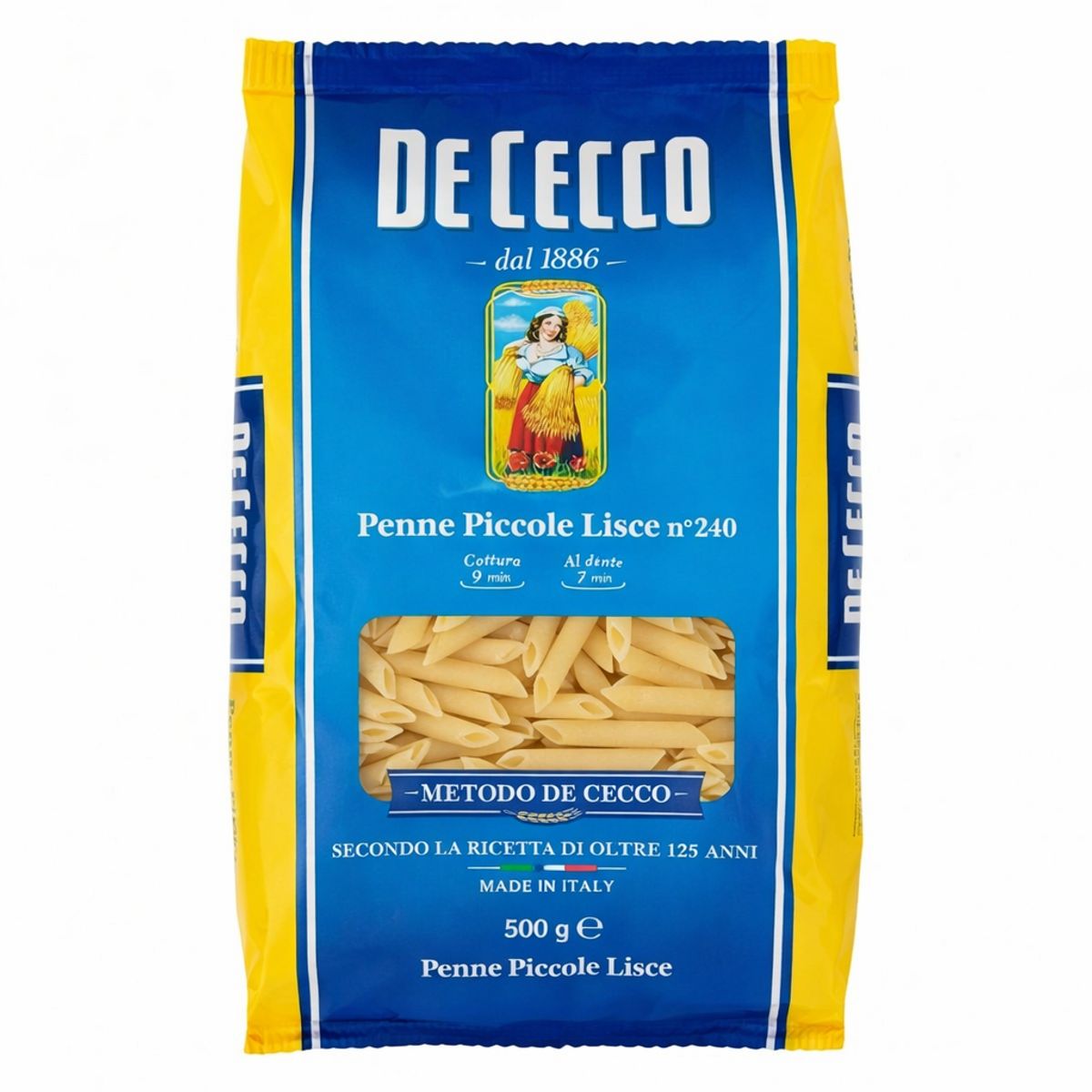 De Cecco Small Smooth Penne n° 240 500 Gr.