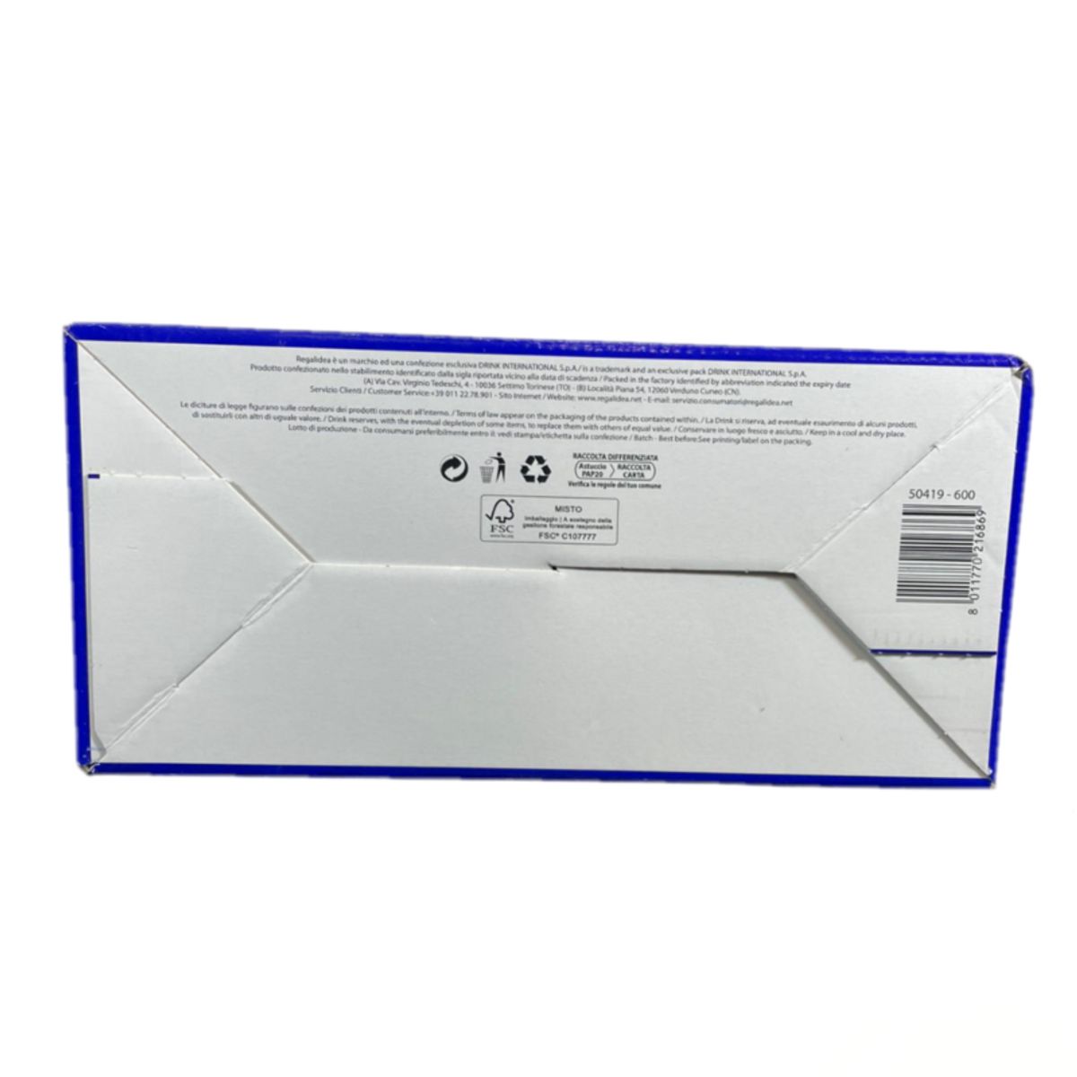 Cesta navideña Lindt "Es Navidad con Lindt" Regalidea – Set de regalo de 5 piezas con Balocco Pandoro, bombones Lindt y vino espumoso italiano