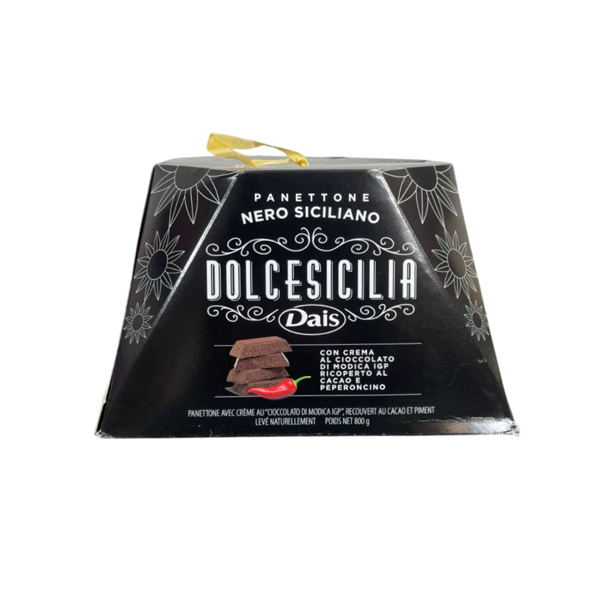 Panettone Dais à la crème de chocolat Modica IGP et au piment 800 g
