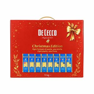 De Cecco Christmas Edition Gift Case 5KG – Premium Selection of 10 Italian Pasta Shapes