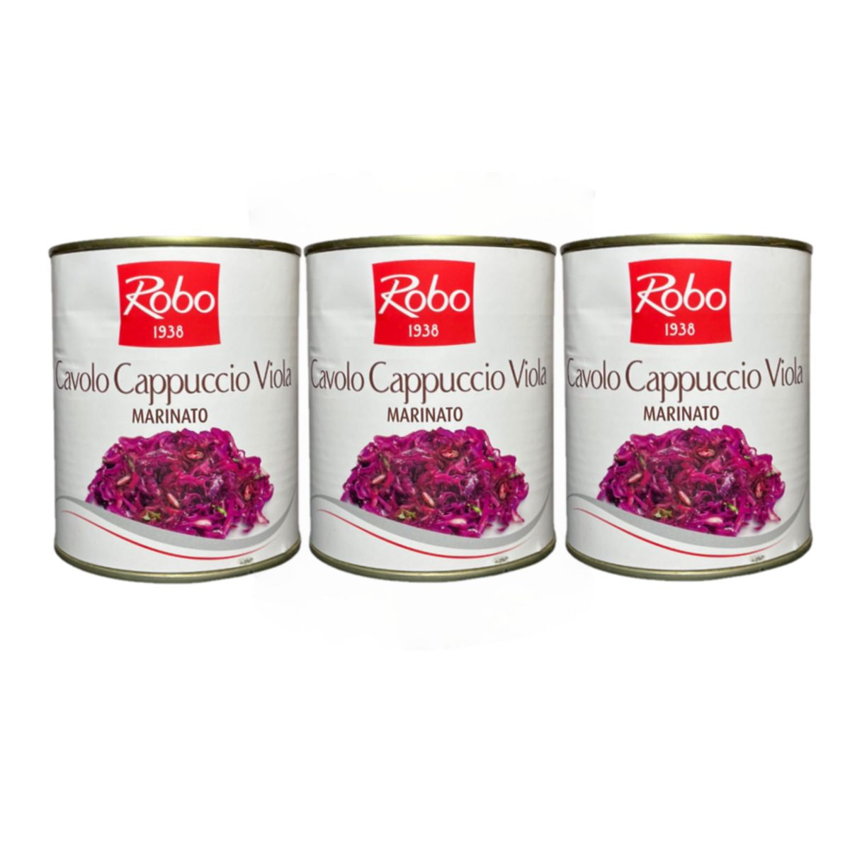 Robo Marinated Purple Cabbage 800 Gr - 3 Pieces