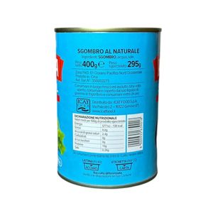 Ardea Sgombro al Naturale 400 g – Filetti di Sgombro in Acqua e Sale_1