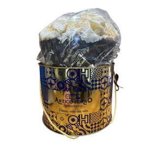 Panettone Forêt Blanche 1250g Antico Forno Capodimonte – Gâteau artisanal au chocolat blanc dans une élégante boîte cadeau