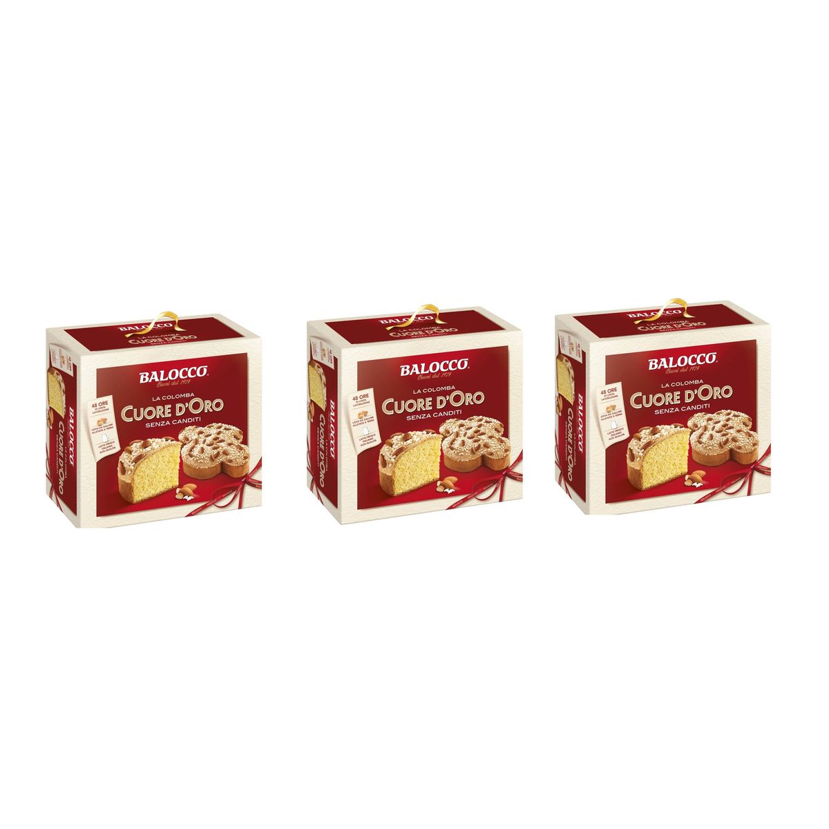 Balocco Colomba cuore d'oro senza canditi 750 Gr.