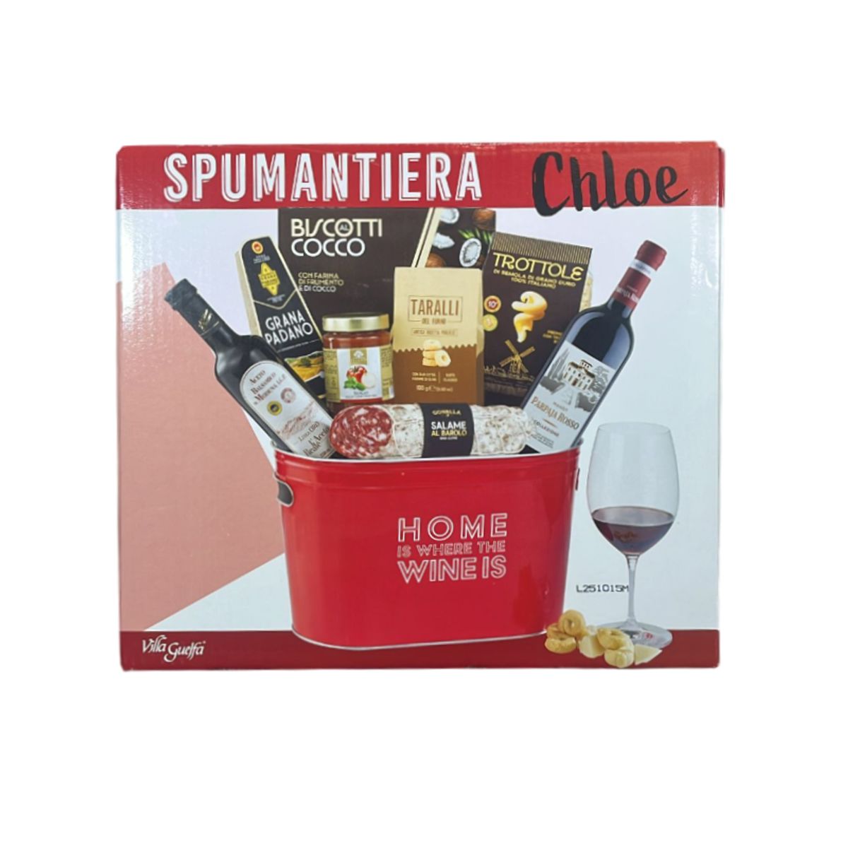 Villa Guelfa Weihnachtskorb „Chloe Champagnerkühler“, 9-teilig