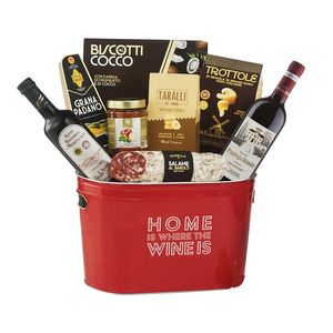 Villa Guelfa Weihnachtskorb „Spumantiera Chloe“ 9 Stück – Elegante Gourmet-Auswahl im Geschenk-Eiskübel