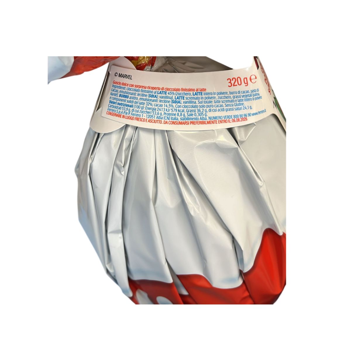 Kinder Uovo Gigante Marvel Avengers 320 Gr