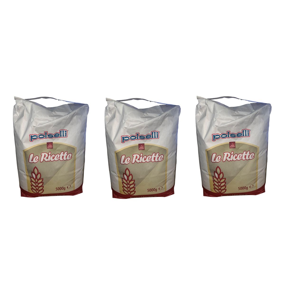 Polselli Mischung aus Weichweizenmehl mit Paprika 5 kg
