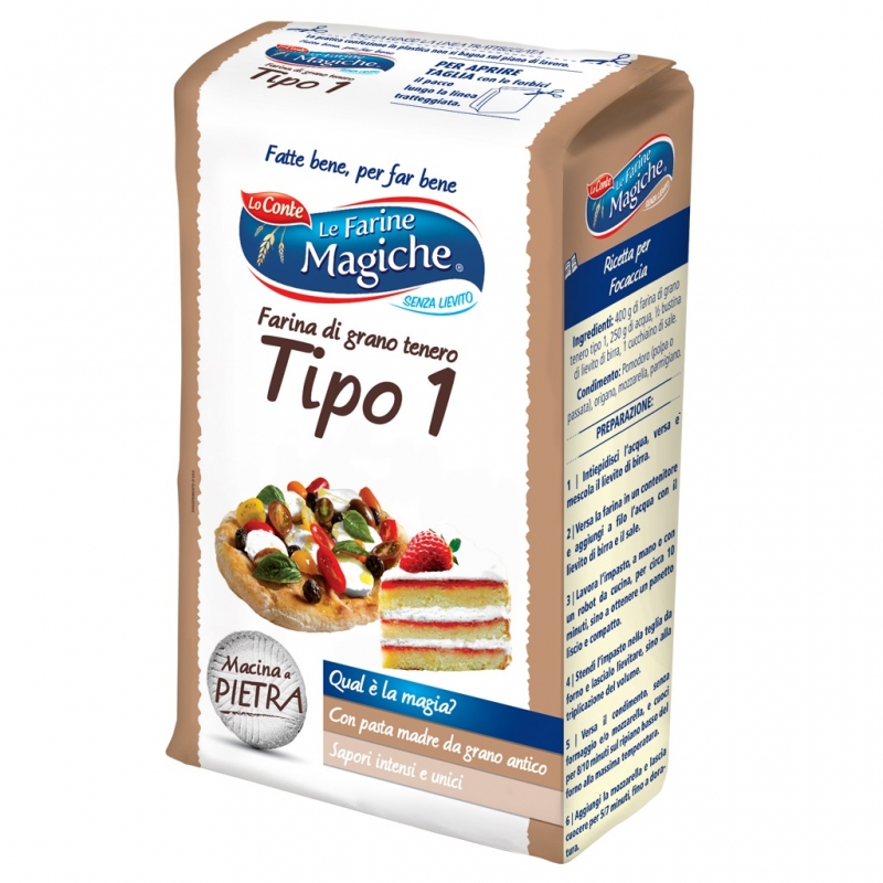 Flours Magiche: Steingemahlenes Mehl Typ 1 – 1 kg authentische Qualität