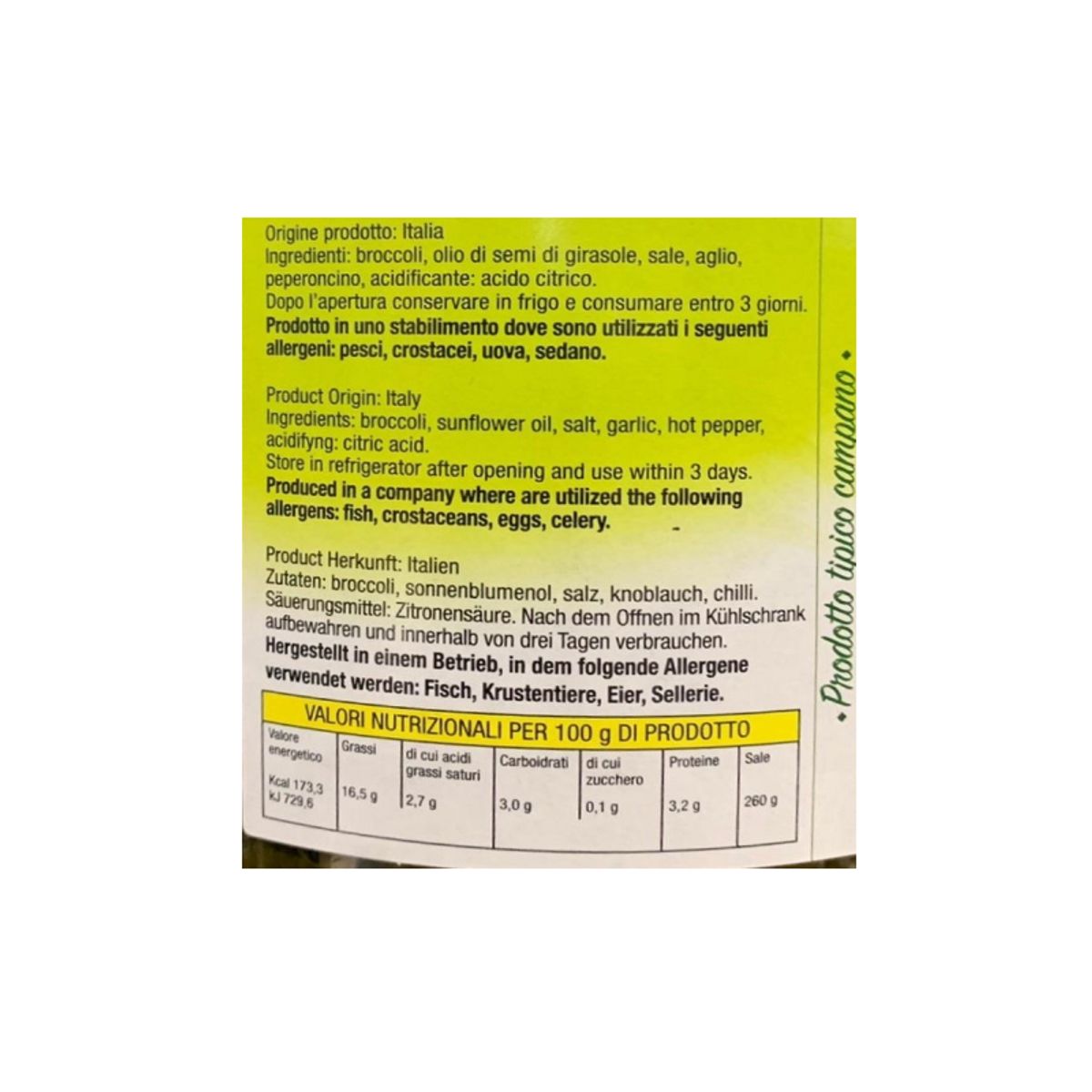 Artigiana Sud Broccoletti alla Napoletana (Frijarielli) Kg. 2,9